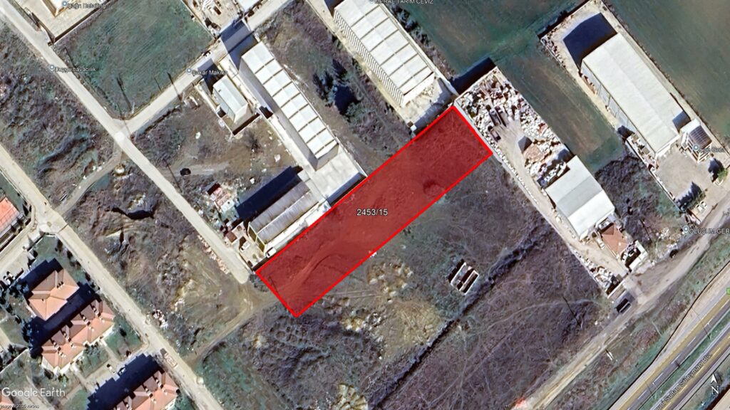 Tekirdağ Süleymanpaşa Aydoğdu’da 4.037,03 m² Sanayi Alanı Satışta