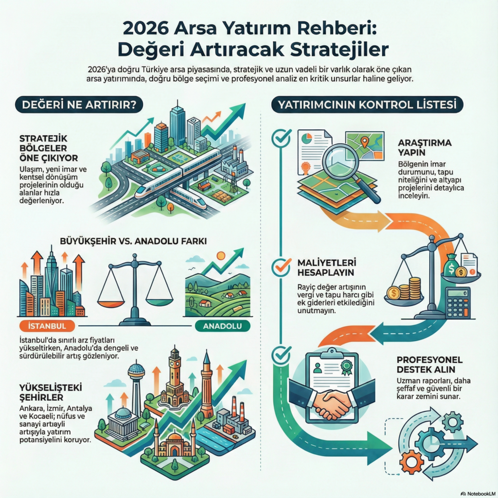 2026’da Arsa Yatırımlarında Belirleyici Unsur: Bölgesel Dinamikler ve Doğru Analiz