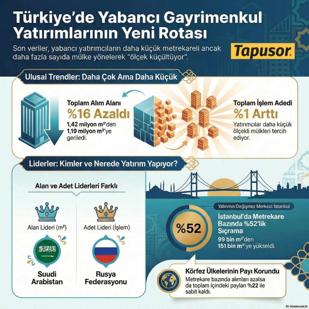 Yabancı Gayrimenkul Yatırımlarında Ölçek Küçüldü: İstanbul, Antalya ve Mersin Öne Çıktı