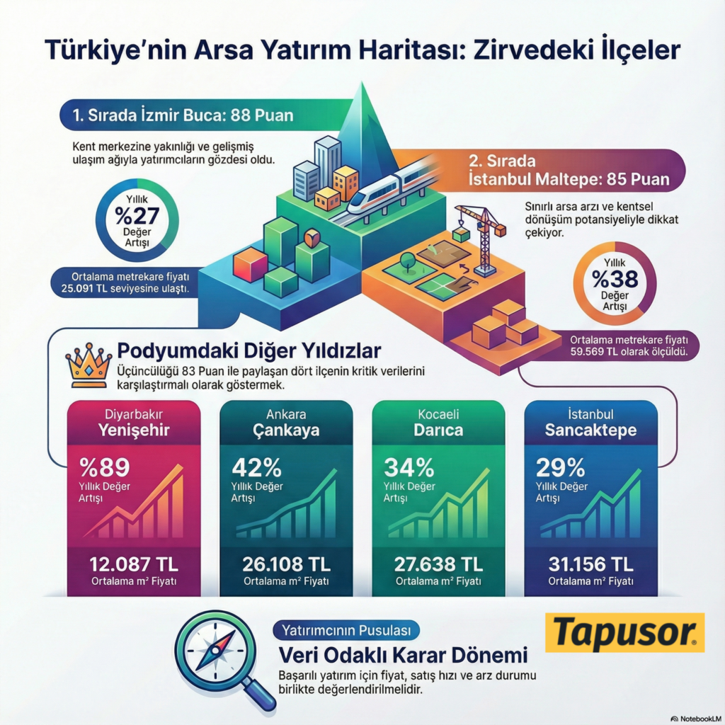 Arsa Yatırımında Zirve İzmir’de: İlçe Bazlı Getiri Haritası Netleşti