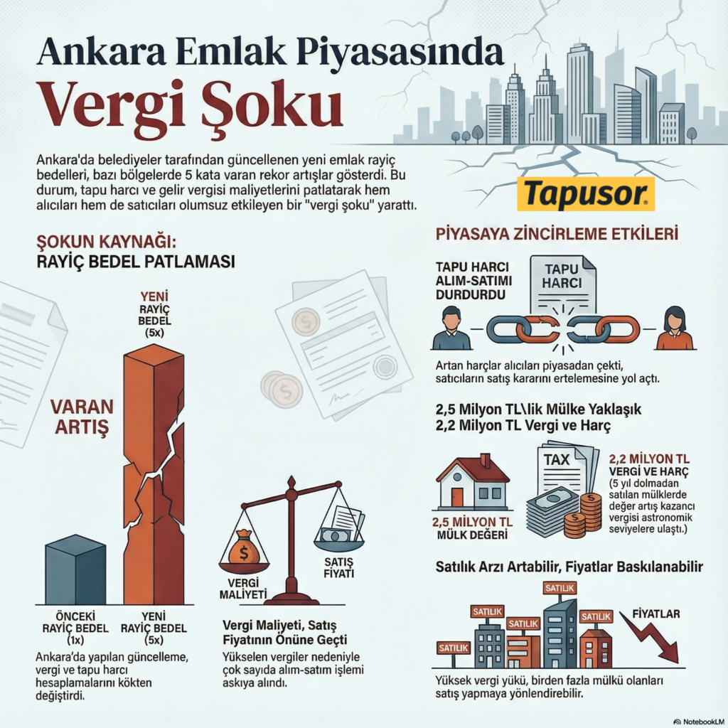 Emlak Piyasasında Vergi Şoku: Ankara’da Rayiç Bedeller 5 Kata Kadar Arttı