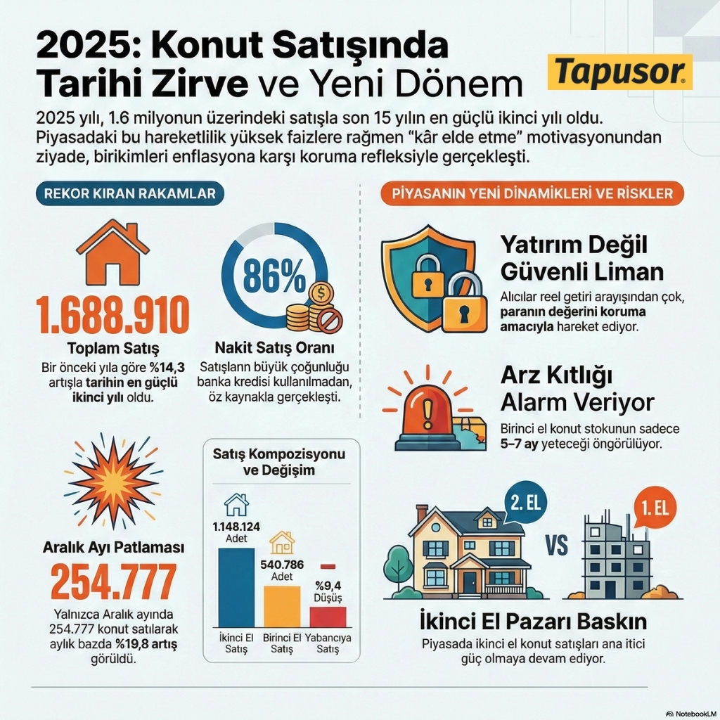 2025, Konut Satışlarında Tarihin En Güçlü 2. Yılı Oldu