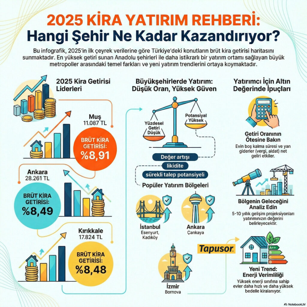 2025’te Kira Getirisi En Yüksek Şehirler