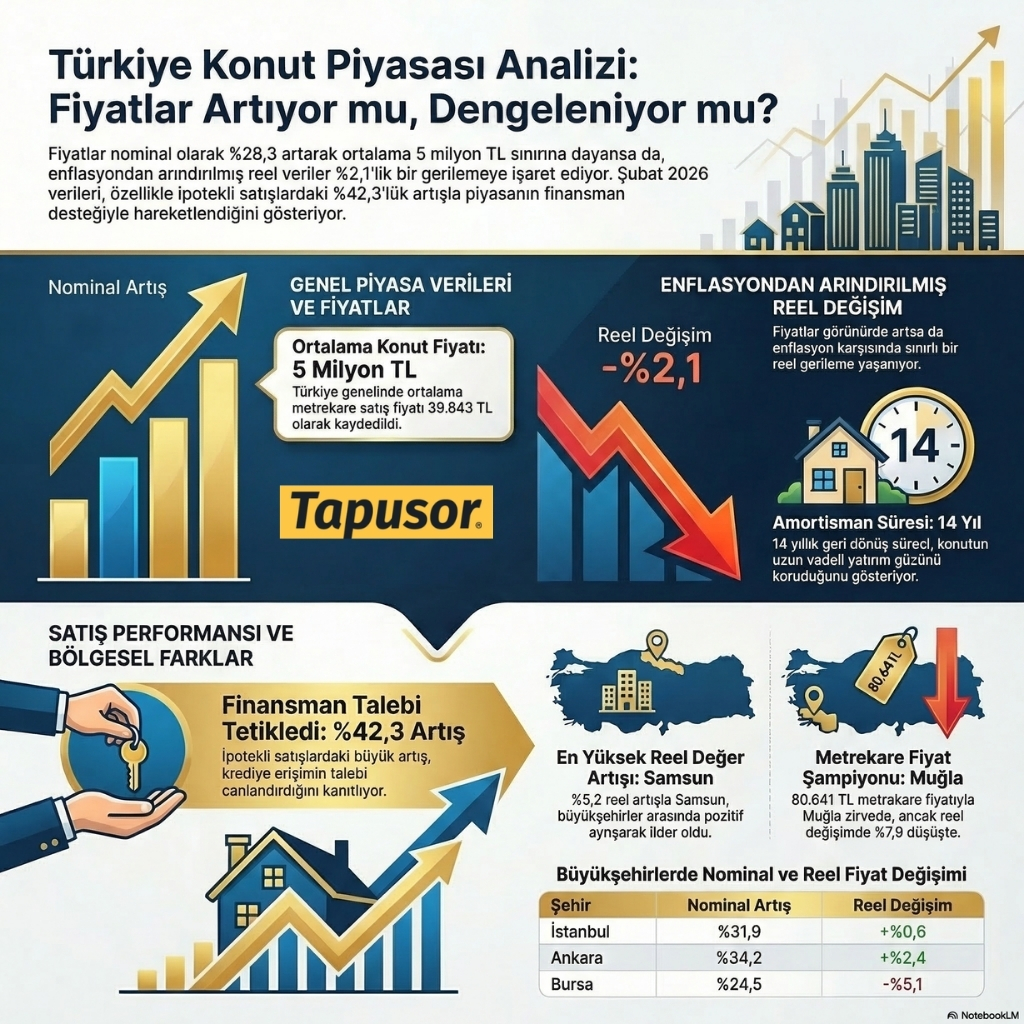 Konut Fiyatları Yüzde 28,3 Arttı
