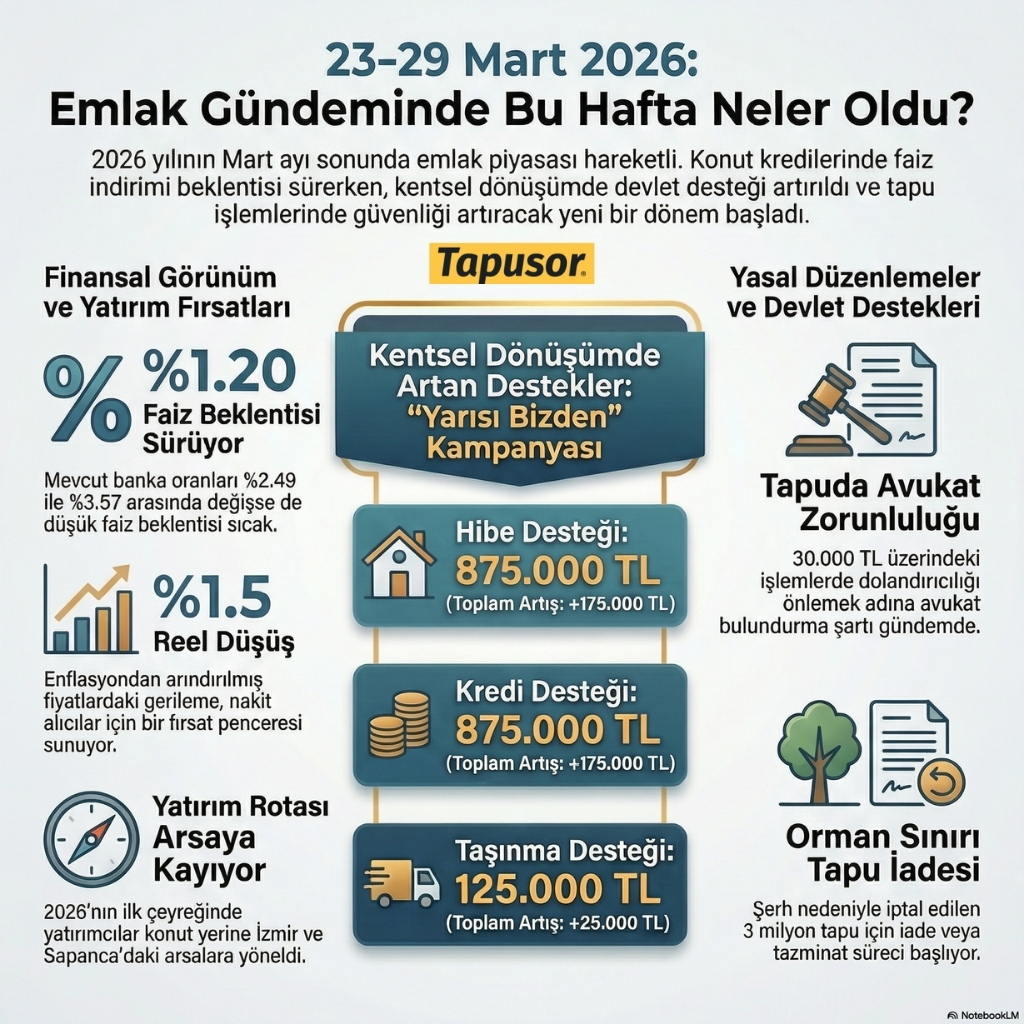 23-29 Mart 2026 Emlak Gündemi