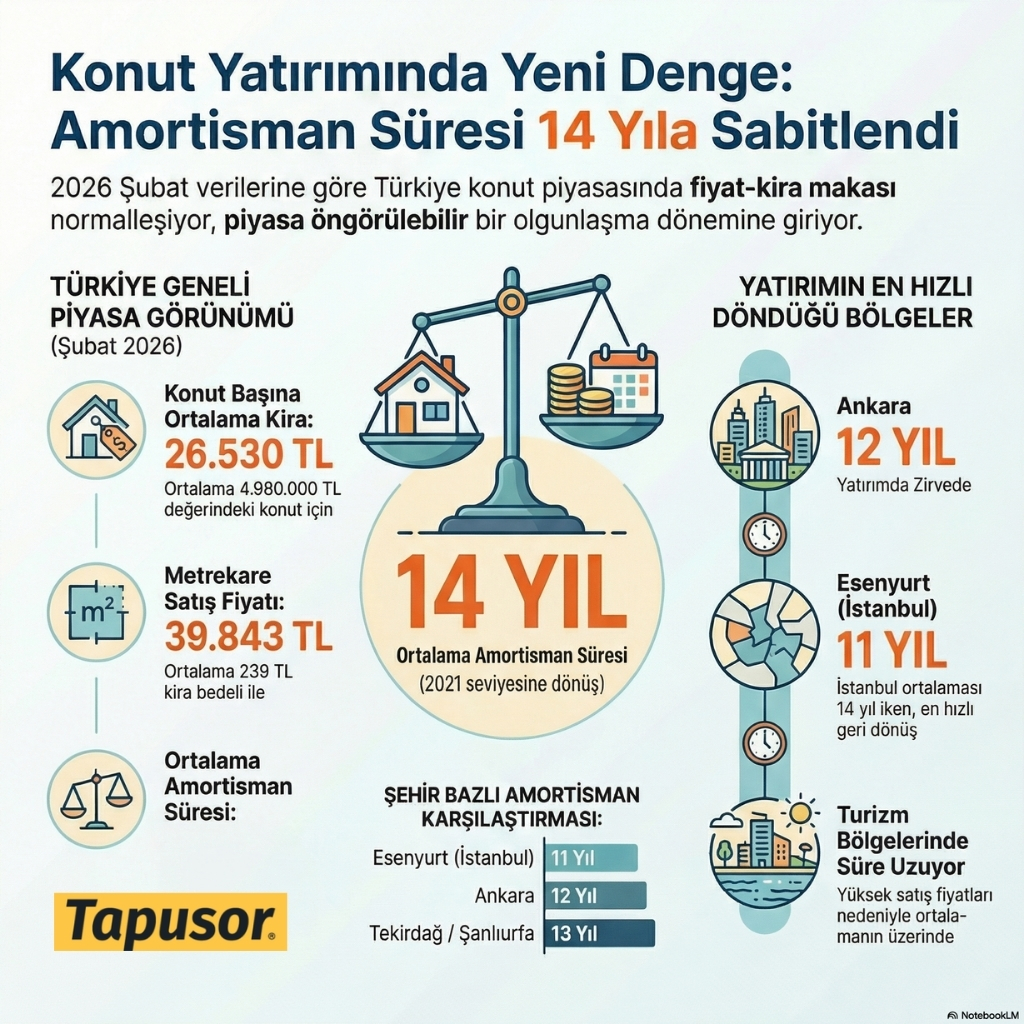 Konut Yatırımında Amortisman Süresi 14 Yıla Dengelendi