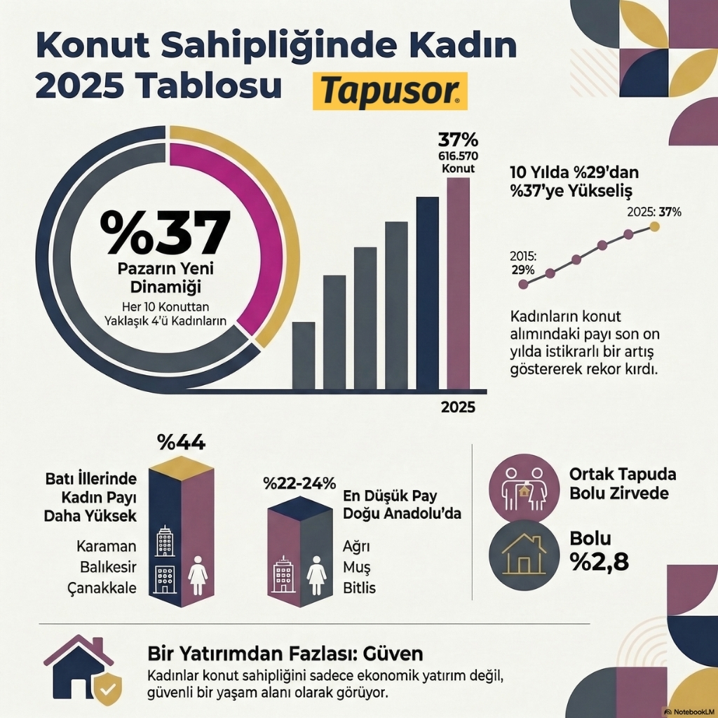 Konut Sahipliğinde Kadınların Gücü Artıyor