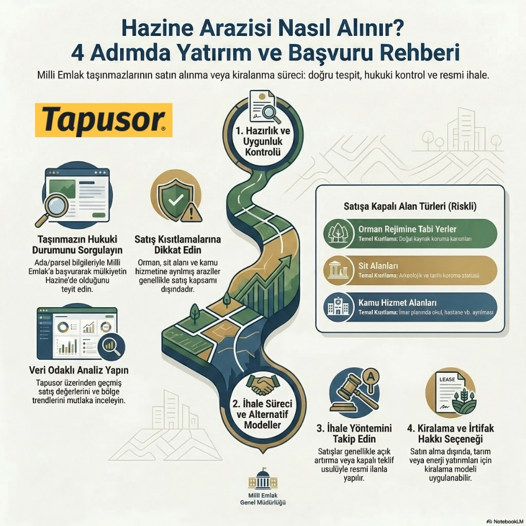 Hazine Arazisi Nasıl Alınır? Başvuru, İhale ve Tescil Süreci