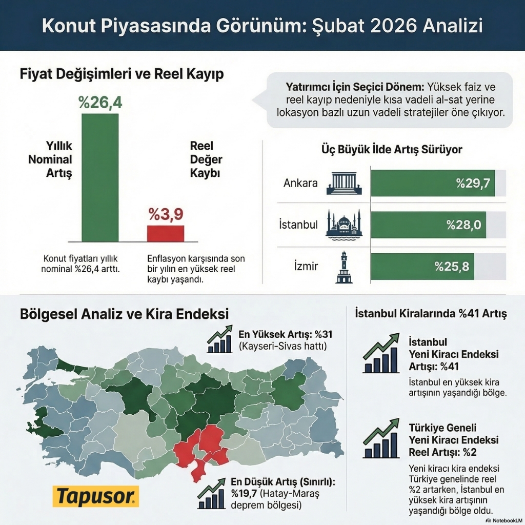 Konut Fiyat Endeksi Şubat 2026