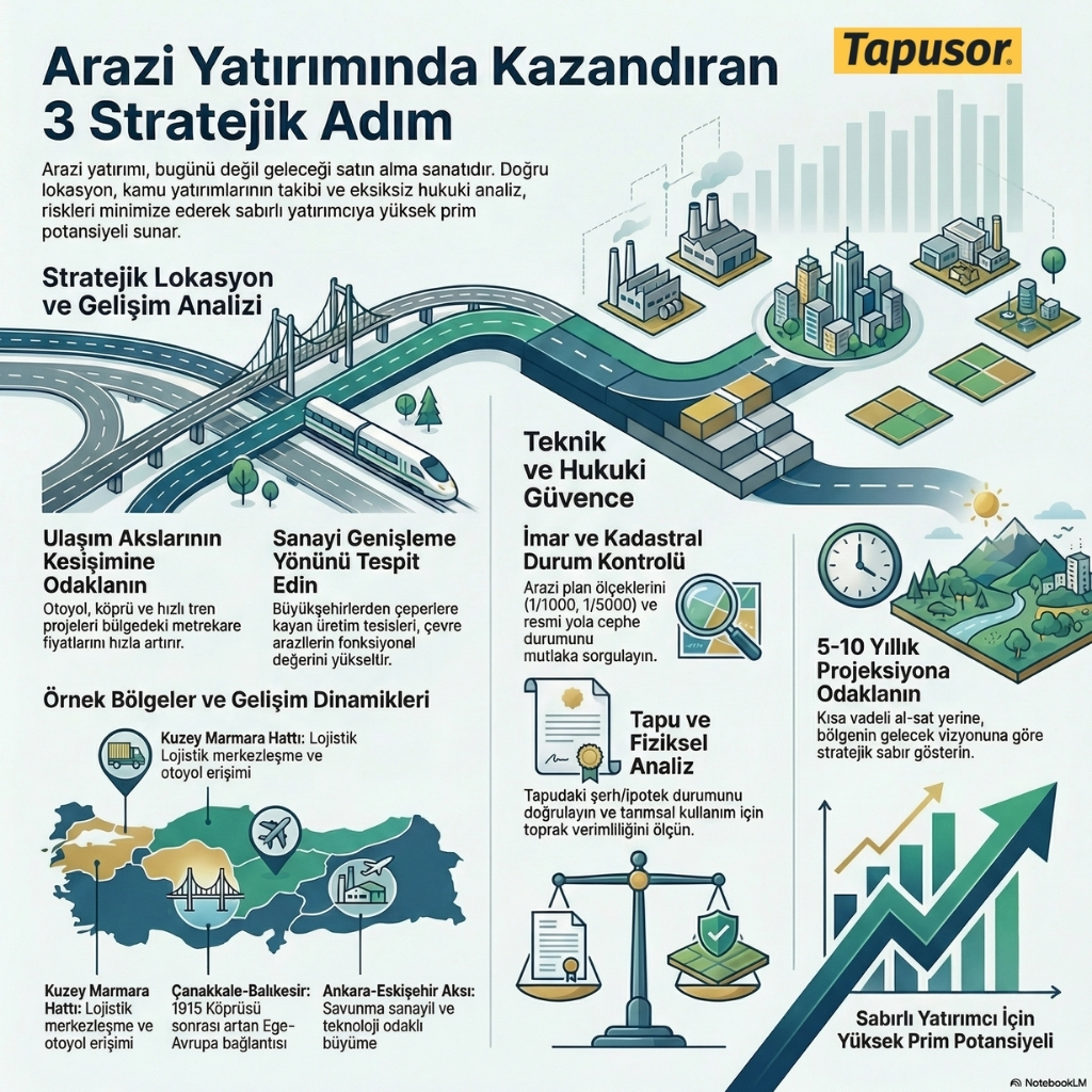Yatırımlık Arazi Alırken Kazandıran 3 Stratejik Adım