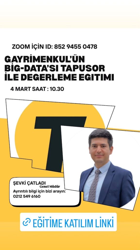 04.03.2026 Şevki Çatladı (Genel Müdür) Sunumuyla Tapusor Eğitimi