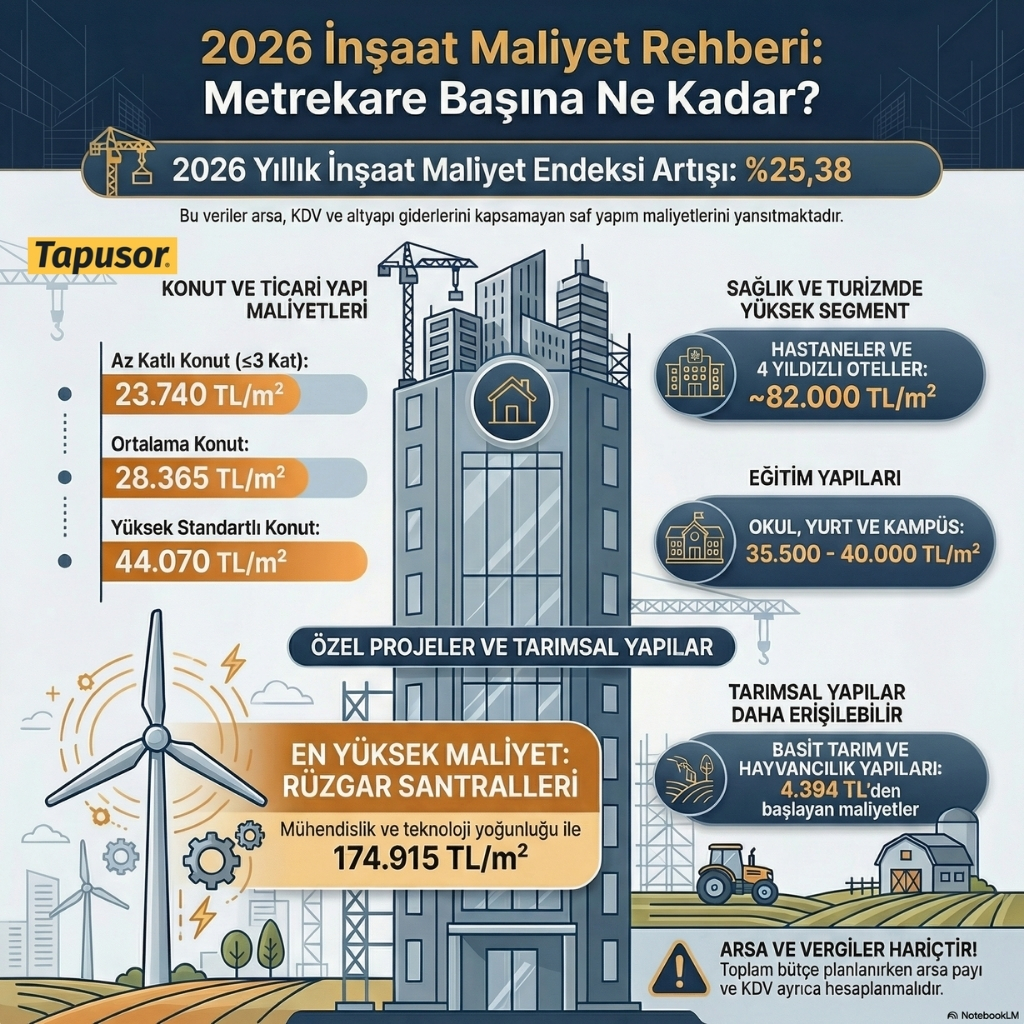 Arsa Hariç Gerçek İnşaat Bedeli Ne Kadar?
