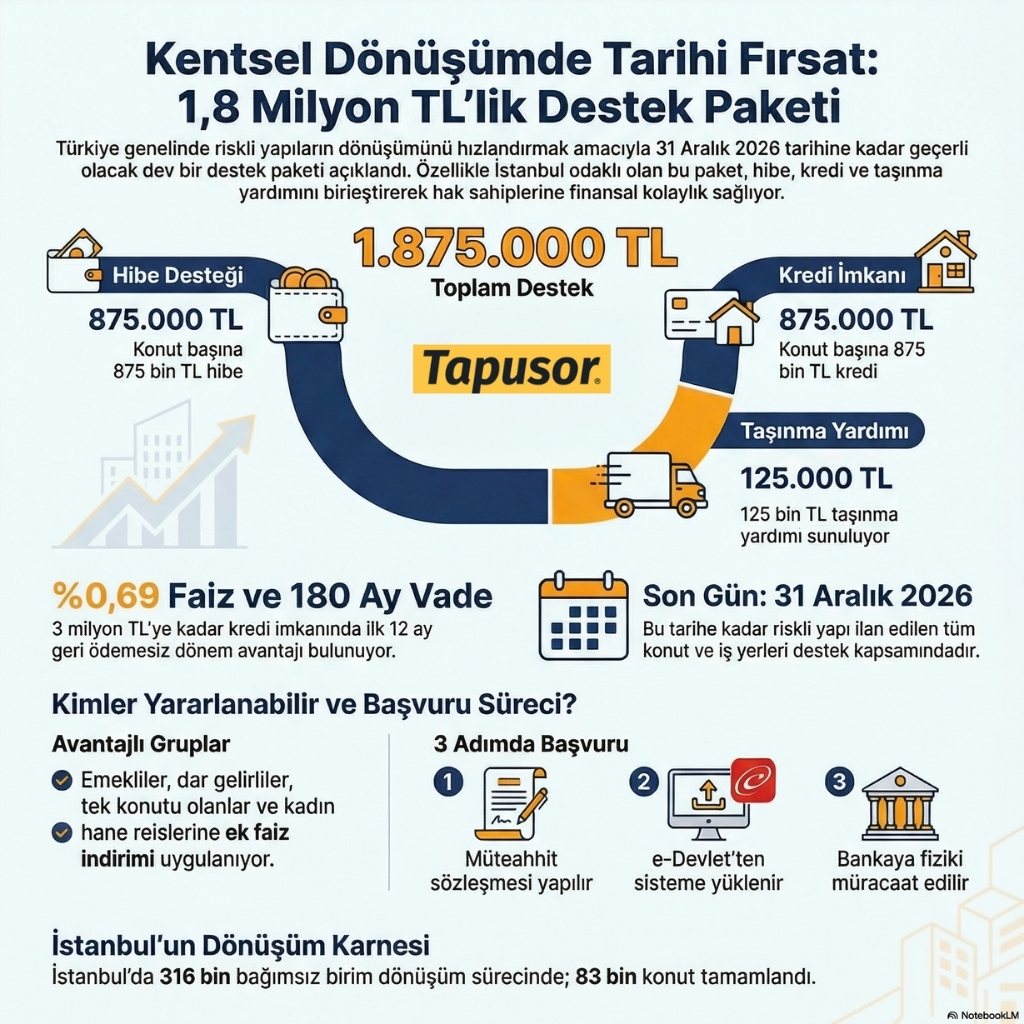 Kentsel Dönüşümde 1,8 Milyon TL’lik Destek! İstanbul’da Süre Uzatıldı