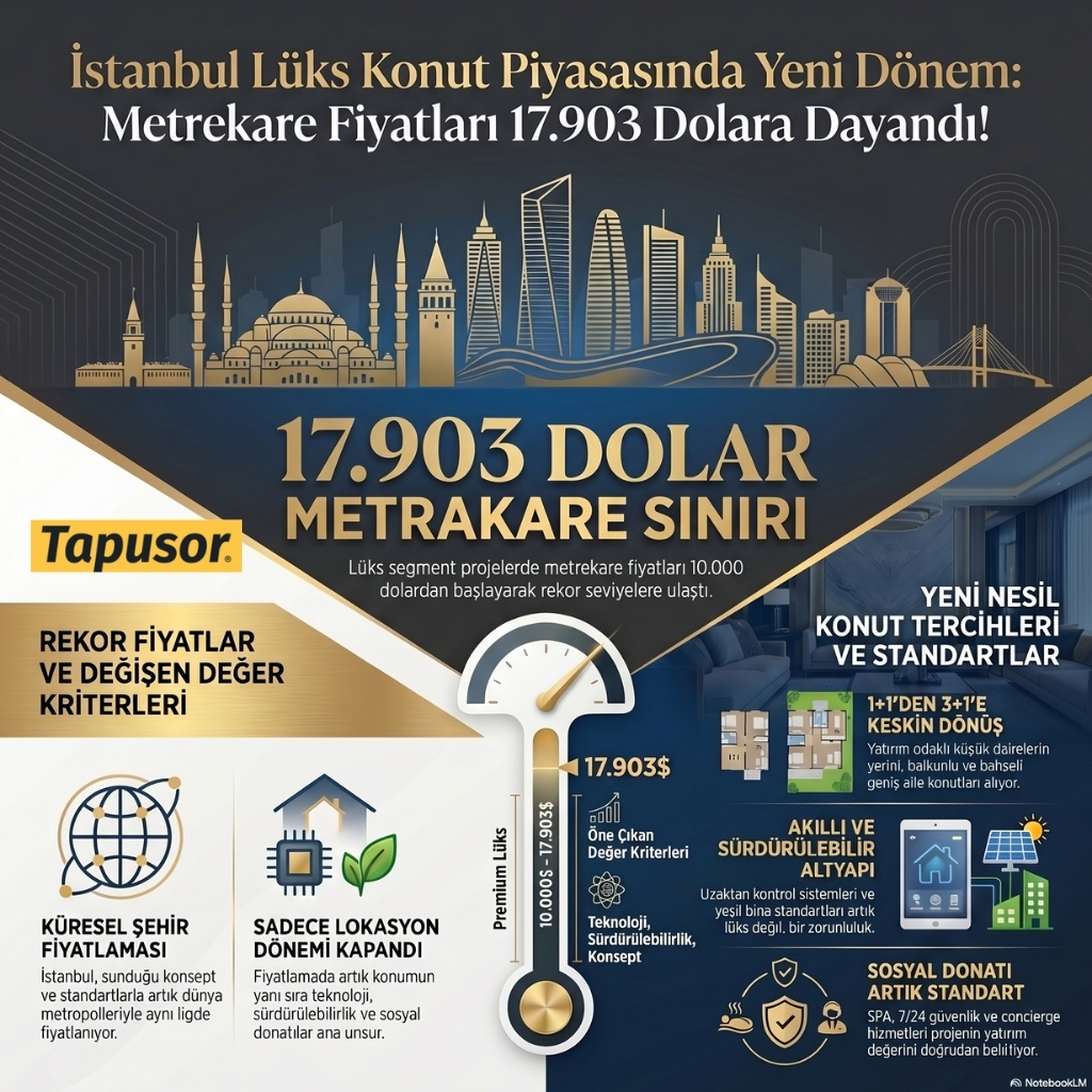 METREKARE FİYATLARI 17 BİN 903 DOLARA DAYANDI!